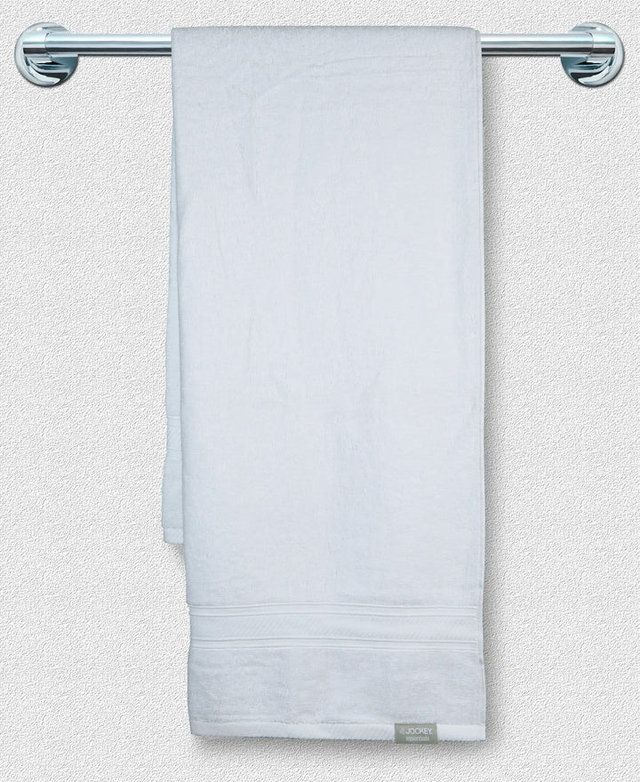 Cotton Terry Ultrasoft and Durable Solid Bath Towel - White-3