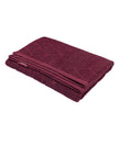 Cotton Terry Ultrasoft and Durable Patterned Bath Towel - Burgundy-1