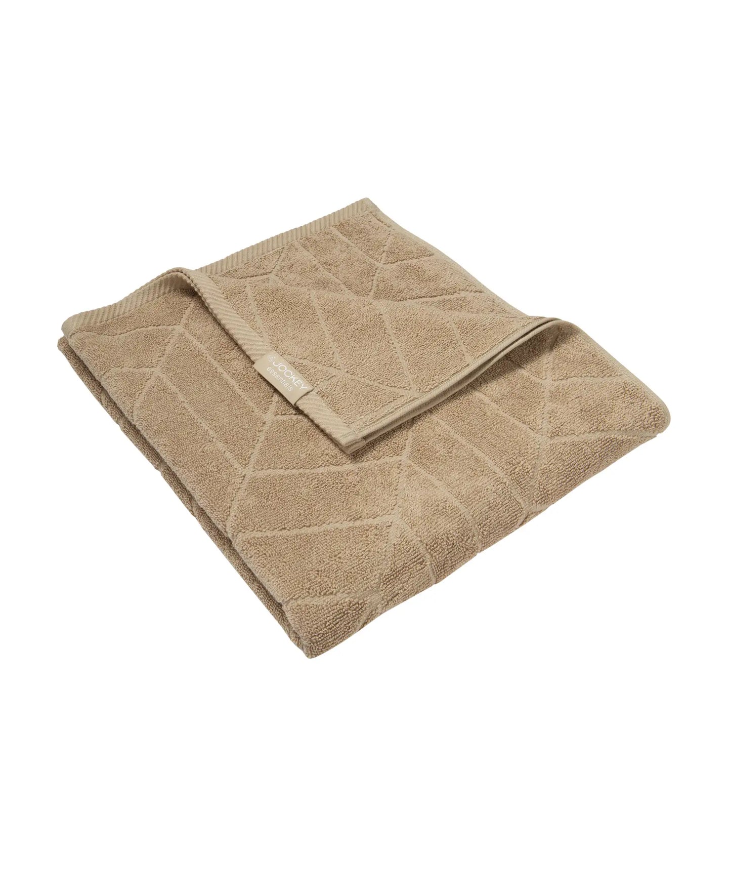 Cotton Terry Ultrasoft and Durable Patterned Bath Towel - Camel-2