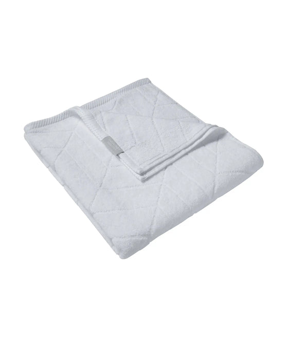 Cotton Terry Ultrasoft and Durable Patterned Bath Towel - White-2