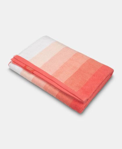 Cotton Terry Ultrasoft and Durable Striped Bath Towel - Coral-1