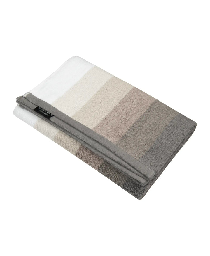 Cotton Terry Ultrasoft and Durable Striped Bath Towel - Grey-1