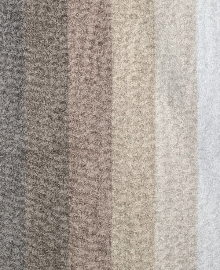 Cotton Terry Ultrasoft and Durable Striped Bath Towel - Grey-4