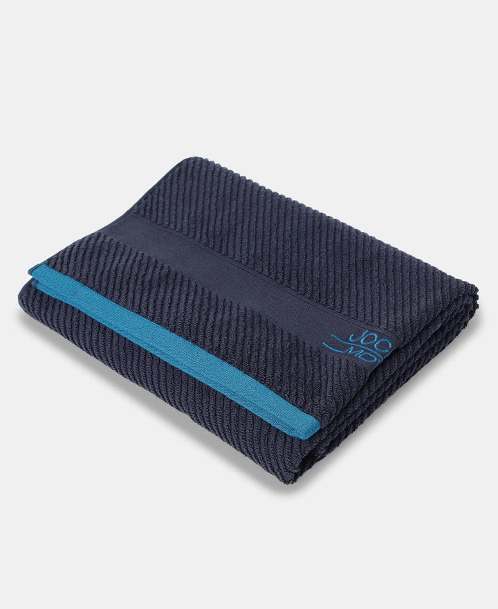 Cotton Rich Terry Ultrasoft and Durable Solid Bath Towel - Navy-1