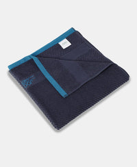 Cotton Rich Terry Ultrasoft and Durable Solid Bath Towel - Navy-2