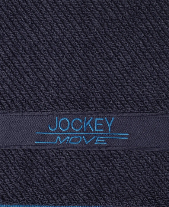 Cotton Rich Terry Ultrasoft and Durable Solid Bath Towel - Navy-4