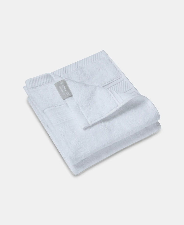 Cotton Terry Ultrasoft and Durable Solid Hand Towel - White-1