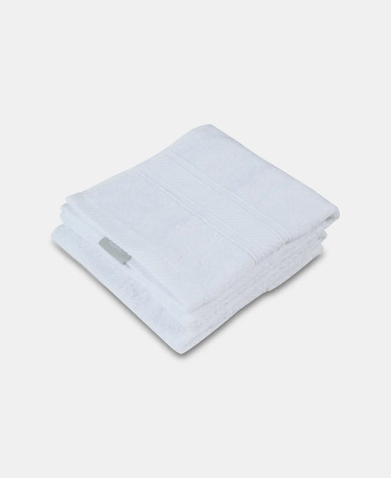 Cotton Terry Ultrasoft and Durable Solid Hand Towel - White-2