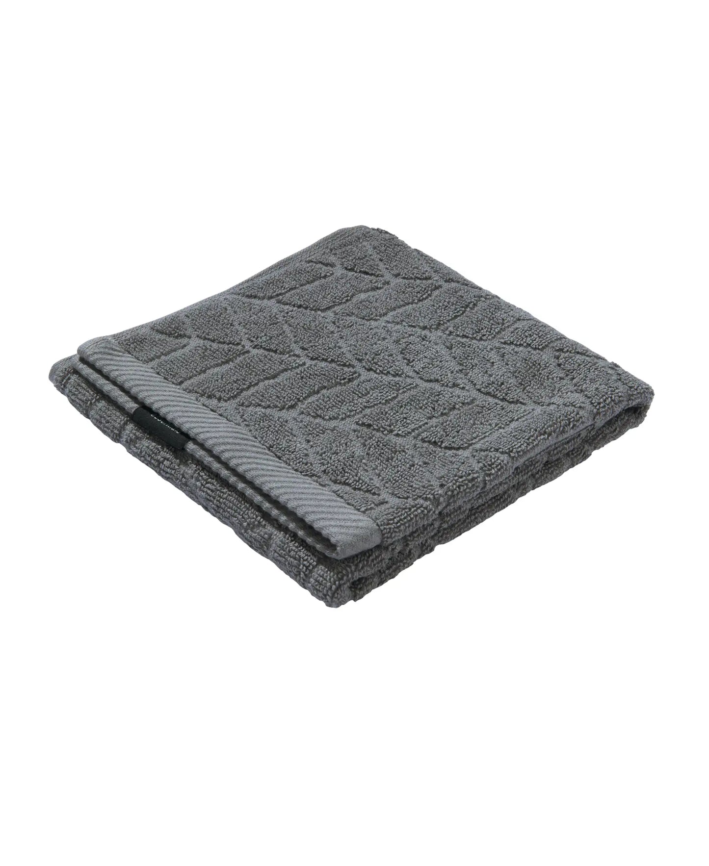 Cotton Terry Ultrasoft and Durable Patterned Hand Towel - Grey-2