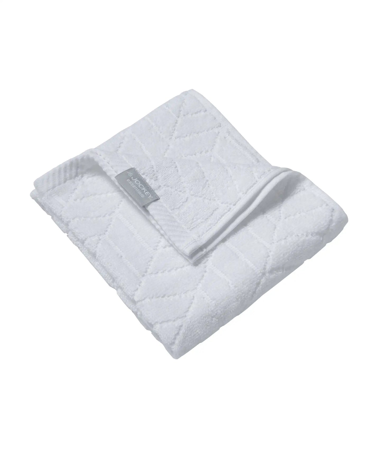Cotton Terry Ultrasoft and Durable Patterned Hand Towel - White-3