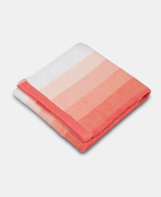 Cotton Terry Ultrasoft and Durable Striped Hand Towel - Coral-2