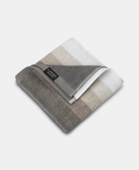 Cotton Terry Ultrasoft and Durable Striped Hand Towel - Grey-3