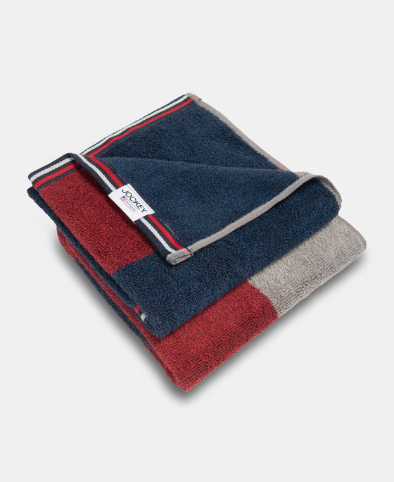 Cotton Rich Terry Ultrasoft and Durable Grindle Hand Towel - Red Grindle-2