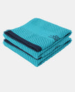 Cotton Rich Terry Ultrasoft and Durable Solid Hand Towel - Caribbean Turquoise-1