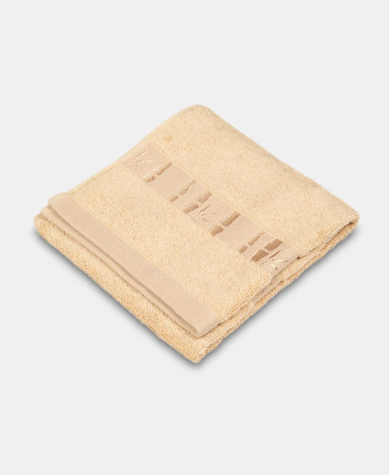 Bamboo Cotton Blend Terry Ultrasoft and Durable Hand Towel with Natural StayFresh Properties - Beige-2