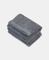 Cotton Terry Ultrasoft and Durable Solid Face Towel - Grey-3