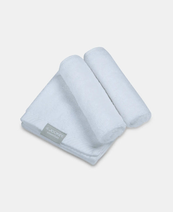 Cotton Terry Ultrasoft and Durable Solid Face Towel - White-3