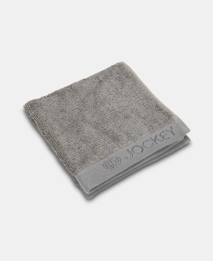 Bamboo Cotton Blend Terry Ultrasoft and Durable Face Towel with Natural StayFresh Properties - Grey-4