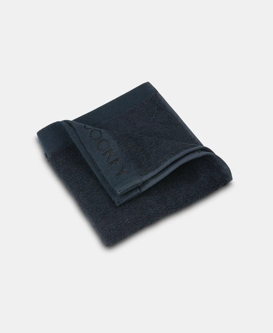 Bamboo Cotton Blend Terry Ultrasoft and Durable Face Towel with Natural StayFresh Properties - Navy-3