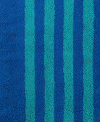 Cotton Terry Ultrasoft and Durable Striped Gym Towel - Caribbean Turquoise-5