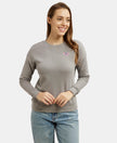 Super Combed Cotton Rich Fleece Fabric Printed Sweatshirt with Drop Shoulder Styling - Sky Rocket-1