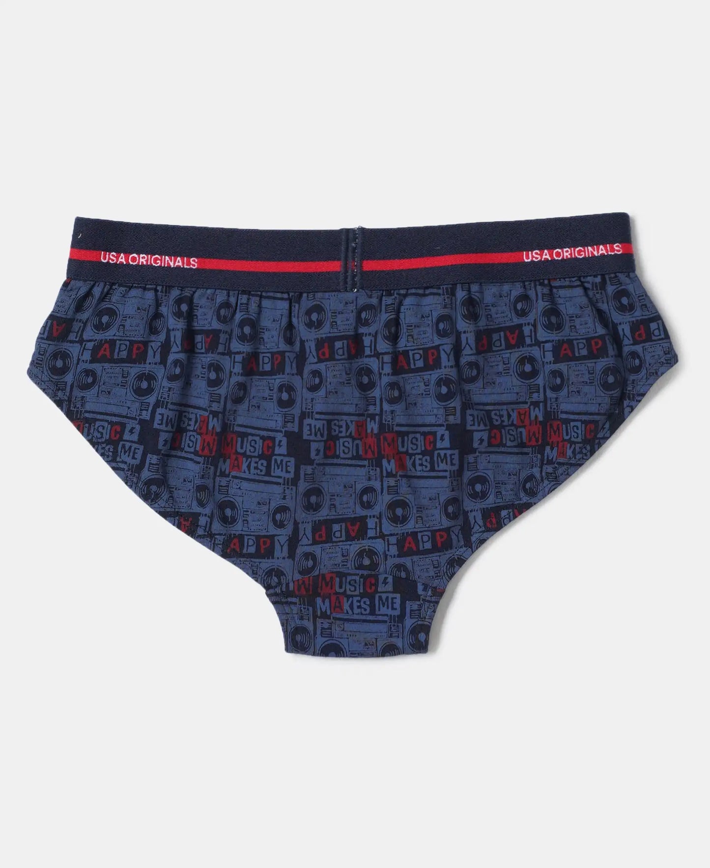 Super Combed Cotton Elastane Printed Brief with Ultrasoft Waistband - Assorted Prints-11