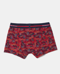 Super Combed Cotton Elastane Printed Trunk with Ultrasoft Waistband - Assorted-8