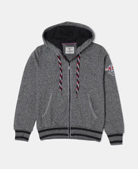 Super Combed Cotton French Terry Hoodie Jacket - Black Grindle-1