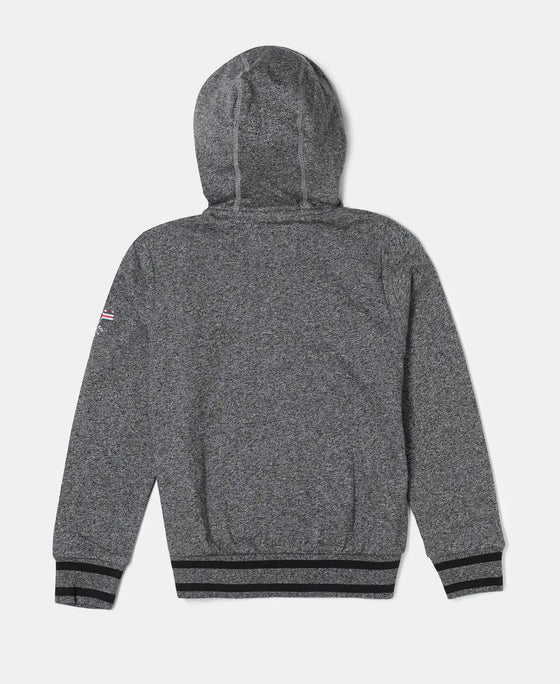 Super Combed Cotton French Terry Hoodie Jacket - Black Grindle-2
