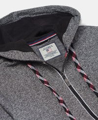 Super Combed Cotton French Terry Hoodie Jacket - Black Grindle-3