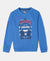 Super Combed Cotton Rich Graphic Printed Sweatshirt - Palace Blue-1