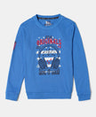 Super Combed Cotton Rich Graphic Printed Sweatshirt - Palace Blue-1