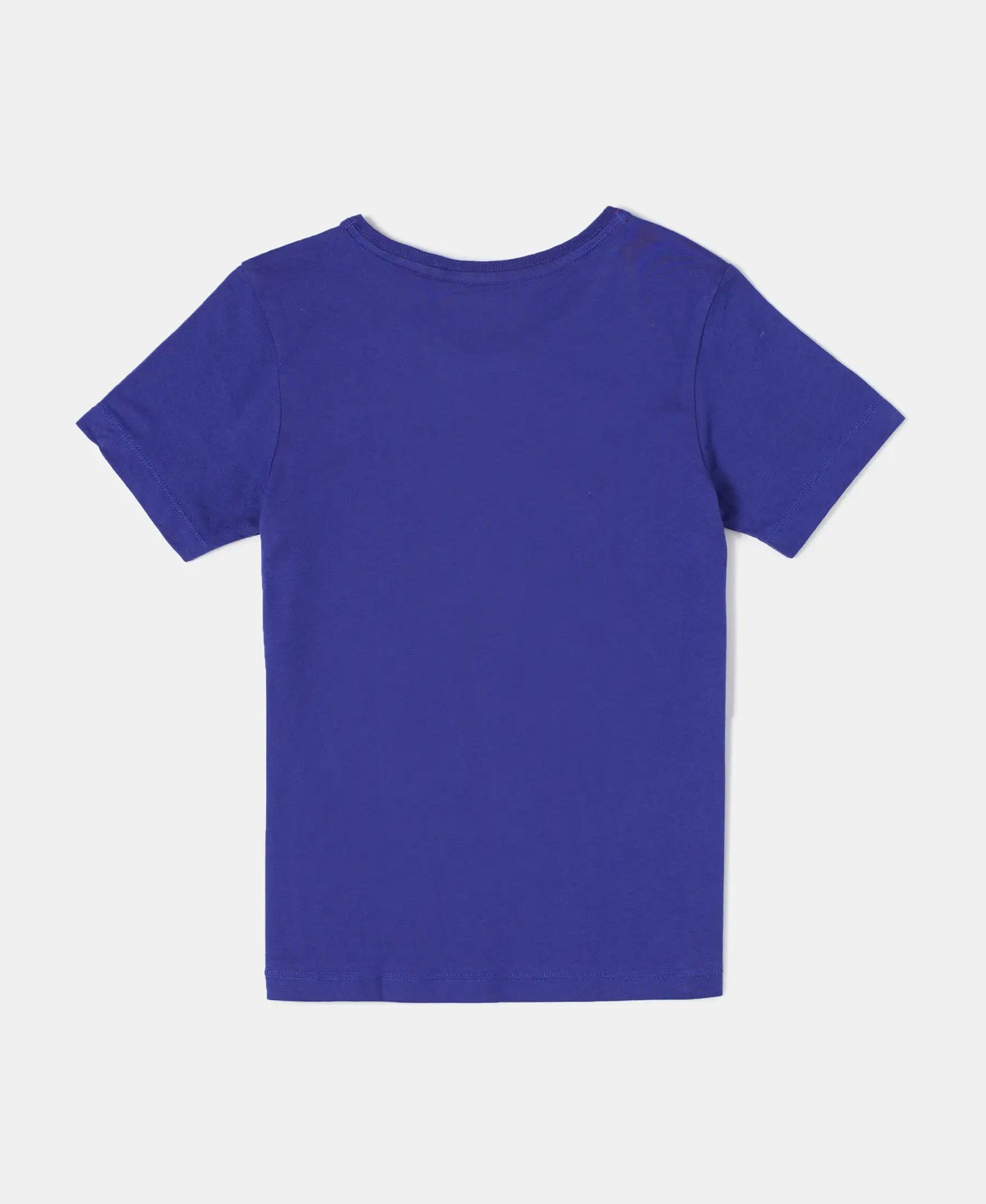 Super Combed Cotton Graphic Printed Short Sleeve T-Shirt - Indigo Crush-2