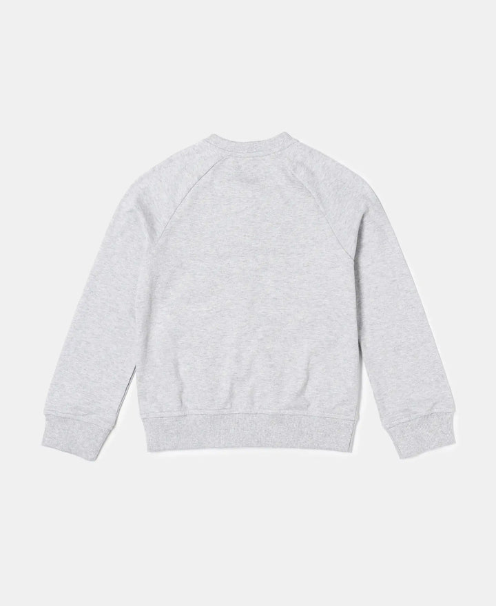 Super Combed Cotton Embroidery Design Jacket - Light Grey Melange-2