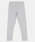 Super Combed Cotton Elastane Solid Leggings - Light Grey Melange - Light Grey Melange-1