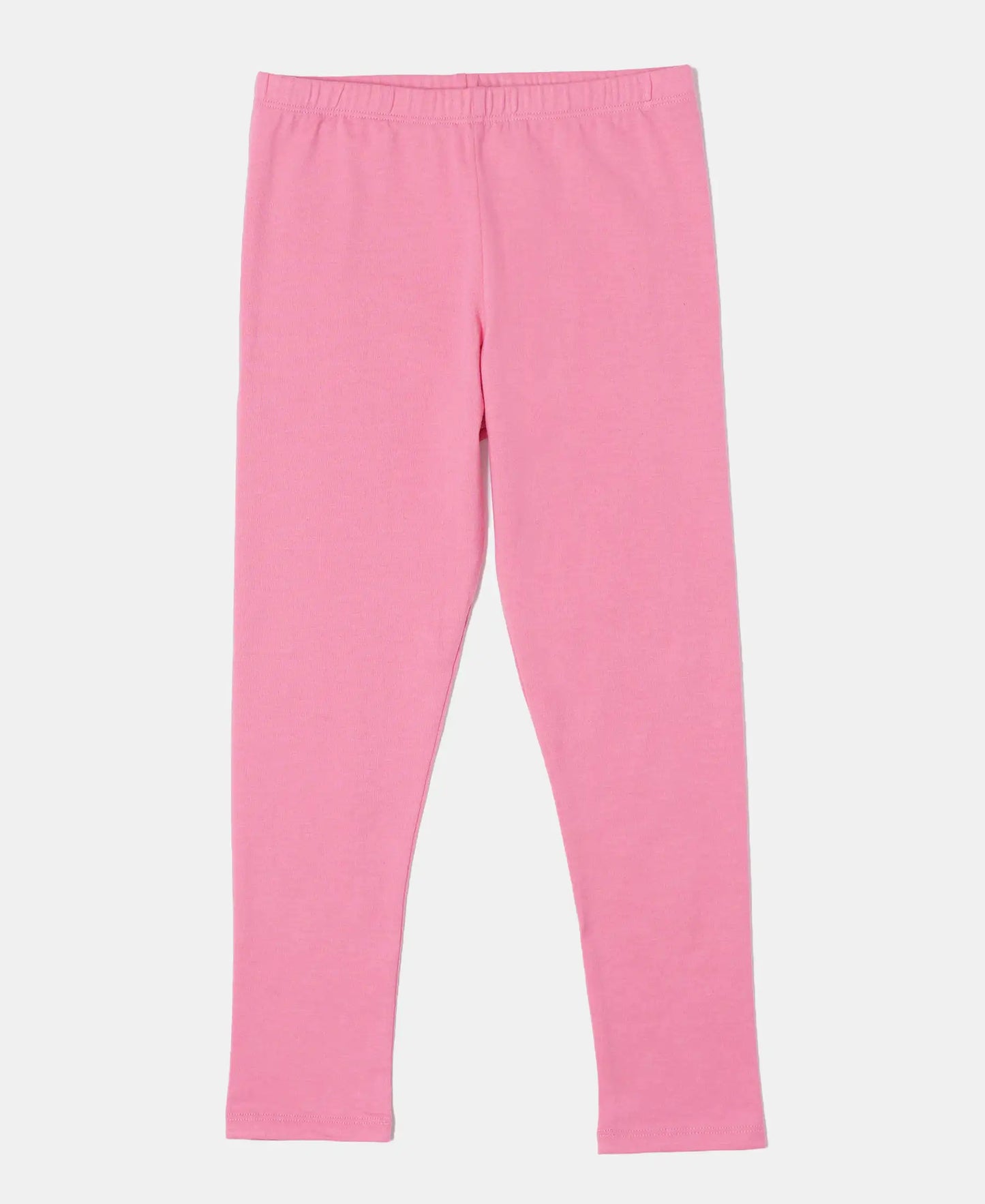 Super Combed Cotton Elastane Leggings - Pink Carnation-1
