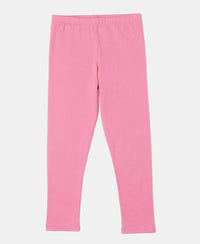 Super Combed Cotton Elastane Leggings - Pink Carnation-1
