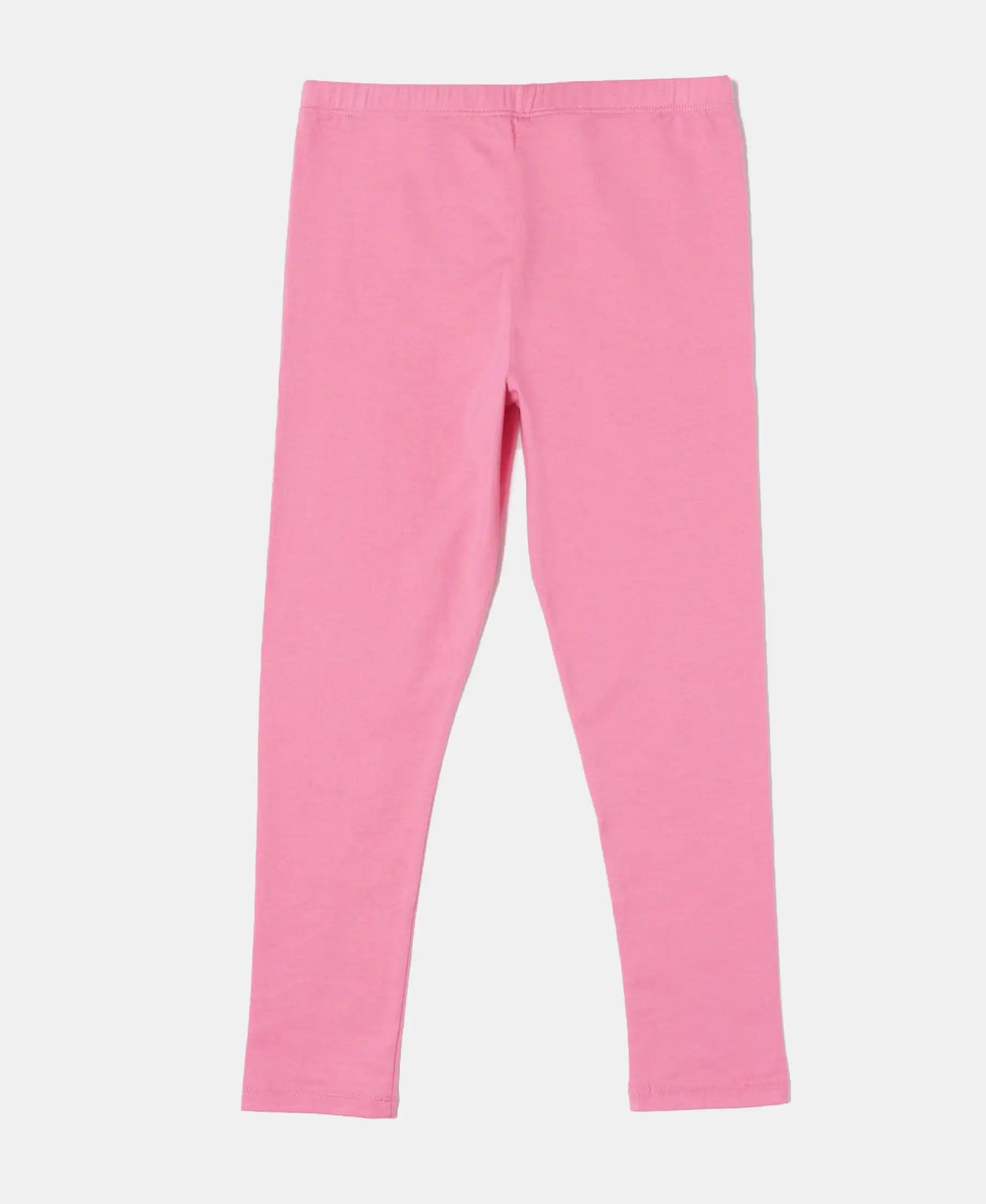 Super Combed Cotton Elastane Leggings - Pink Carnation-2