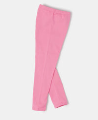 Super Combed Cotton Elastane Leggings - Pink Carnation-4