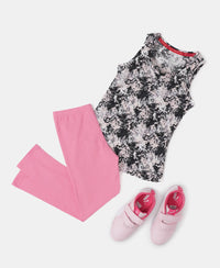 Super Combed Cotton Elastane Leggings - Pink Carnation-5