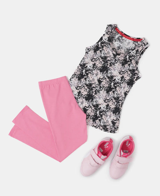 Super Combed Cotton Elastane Leggings - Pink Carnation-5