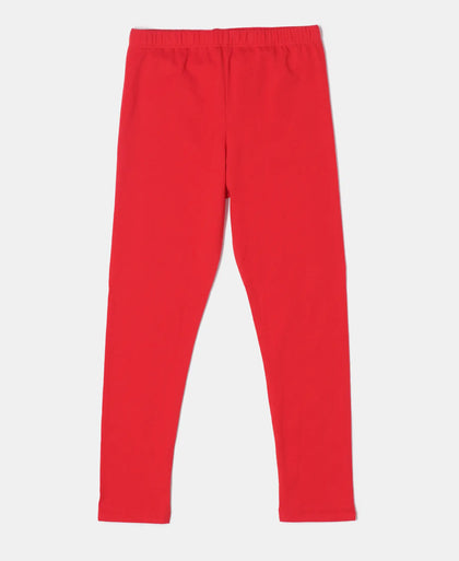 Super Combed Cotton Elastane Leggings - Rio Red-1