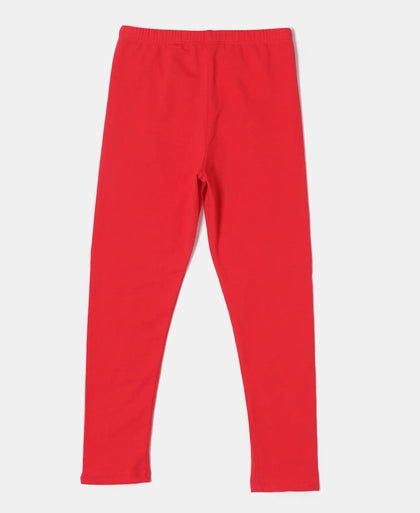 Super Combed Cotton Elastane Leggings - Rio Red-2