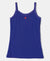 Super Combed Cotton Rib Fabric Graphic Printed Camisole with Lace Detailing - Indigo Crush-1