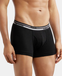 Super Combed Cotton Rib Trunk with Ultrasoft Waistband - Black-2