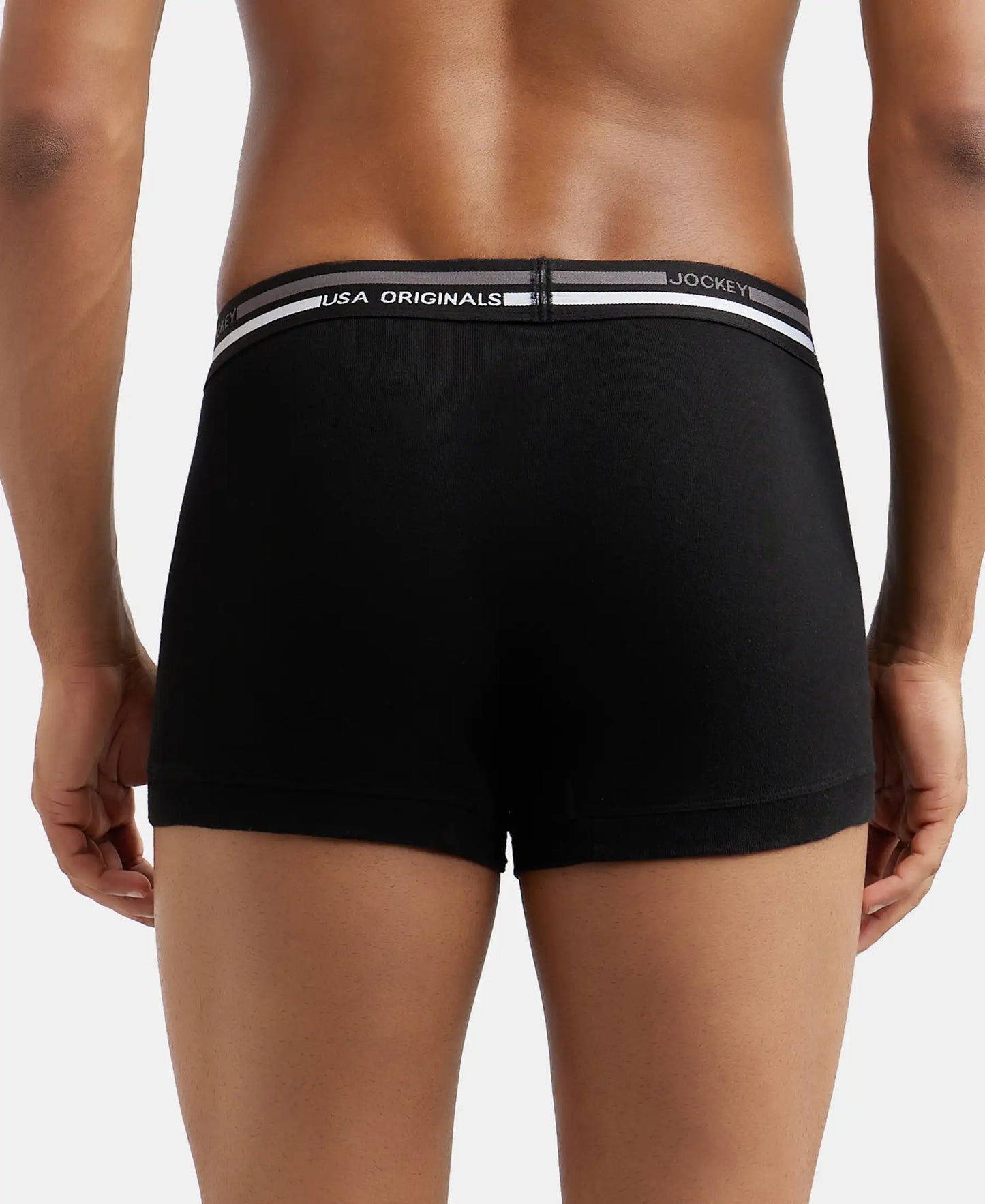 Super Combed Cotton Rib Trunk with Ultrasoft Waistband - Black-3