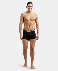 Super Combed Cotton Rib Trunk with Ultrasoft Waistband - Black-4