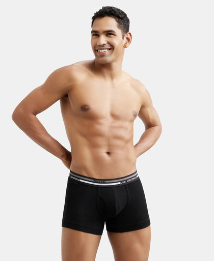 Super Combed Cotton Rib Trunk with Ultrasoft Waistband - Black-5