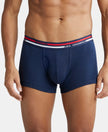 Super Combed Cotton Rib Trunk with Ultrasoft Waistband - Navy-1