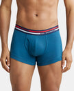 Super Combed Cotton Rib Trunk with Ultrasoft Waistband - Seaport Teal-1